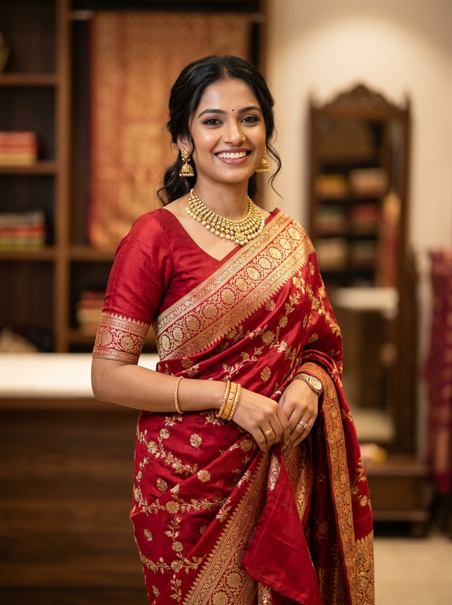 Traditional Saree Look